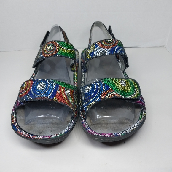 Alegria VERONA Bullseye Women EU 39 US 8.5 Multicolor Strappy Adjustable VER-387 - Picture 2 of 12